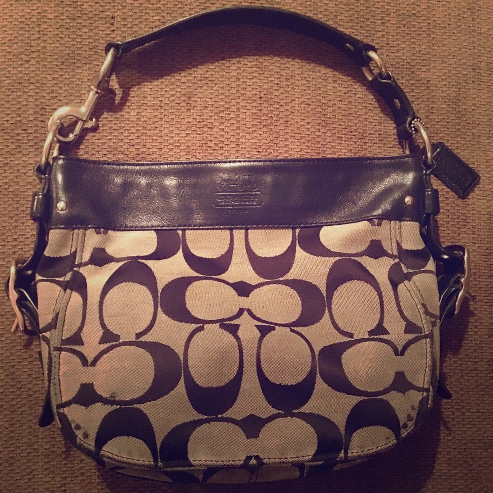 Coach Signature Zoe Hobo Handbag